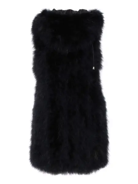 Geci Ermanno Scervino Natural feather vest Black   Femei (BM 17988051) 2