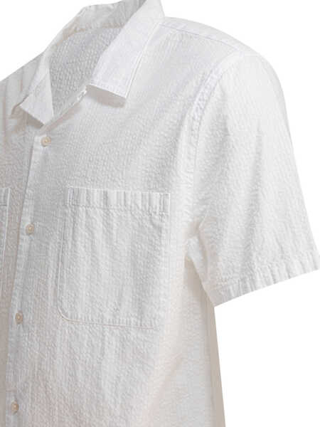 Camasi casual Vince Seersucker shirt White Barbati (BM 17988441) 4