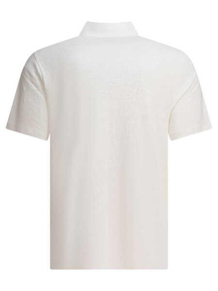 Tricouri Polo Vince Linen polo shirt White Barbati (BM 17988471) 2