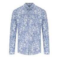 Camasi de blugi ARCHIVIUM LIGHT BLUE DENIM EFFECT FLORAL SHIRT Barbati