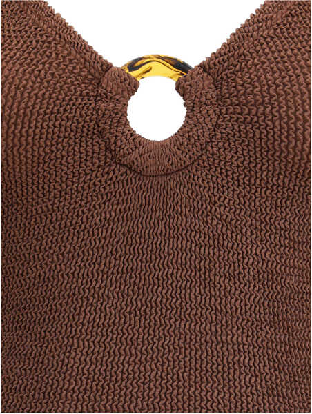 Costume de baie intregi HUNZA G Celine Swimsuit METALLIC/CHOCOLATE Femei (BM 17988955) 3