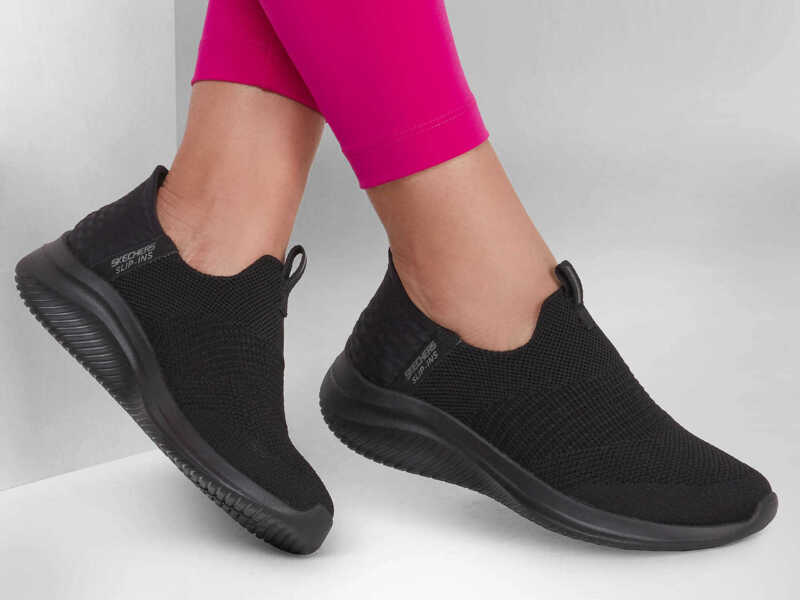 Pantofi fitness SKECHERS Slip-Ins Ultra Flex 3.0 - Cozy Streak Black Black Femei (BM 17989075) 6