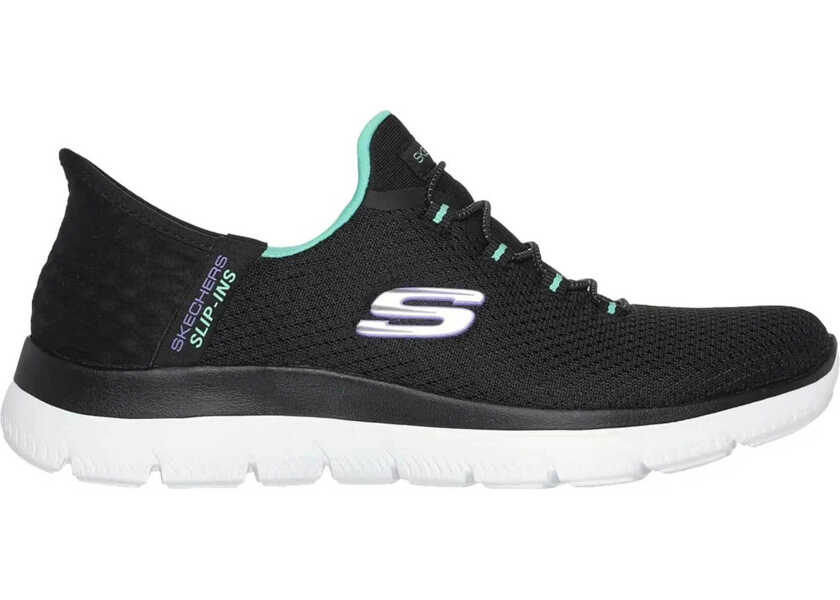 Sneakers SKECHERS Slip-ins Summits - Diamond Dream Black/Turquoise Black/Turquoise Femei (BM 17989579) 2
