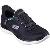Sneakers Slip-ins Summits - Diamond Dream Black/Turquoise Femei
