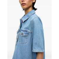 Rochii casual Ganni Dama - Rochii casual Ganni Mini Dress With Sangallo Embroidery DENIM Femei (BM 17989645) - B-mall.ro