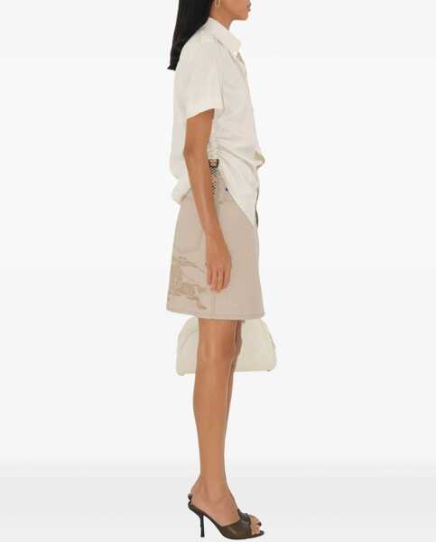 Fuste casual Burberry Denim Skirt BEIGE Femei (BM 17989654) 3