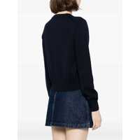 Pulovere Dama - Cardigane MAISON KITSUN Fox Patch Cardigan BLUE Femei (BM 17989666) - B-mall.ro