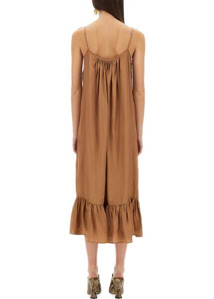 Rochii casual Dries Van Noten Petticoat Dress With Ruffles NUDE Femei (BM 17989675) 3
