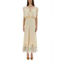 Rochii casual Midi Dress With Lace Inlays Femei