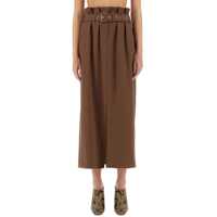 Fuste casual Wool Skirt With Belt Femei