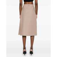 Fuste Fendi Dama - Fuste casual Fendi Waxed Linen Skirt NUDE Femei (BM 17989705) - B-mall.ro