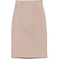 Fuste casual Waxed Linen Skirt Femei