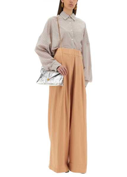 Pantaloni casual Dries Van Noten Wide-Leg Pants PINK Femei (BM 17989714) 2