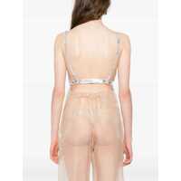 Imbracaminte RABANNE Dama - Bluze RABANNE Laminated Pleated Satin Top IVORY Femei (BM 17989732) - B-mall.ro
