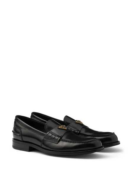 Mocasini Prada Prada Brushed Leather Loafers Black Barbati (BM 17990271) 2