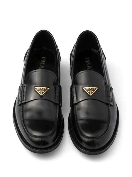 Mocasini Prada Prada Brushed Leather Loafers Black Barbati (BM 17990271) 3