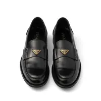 Mocasini Prada pentru Barbati - Mocasini Prada Prada Brushed Leather Loafers Black Barbati (BM 17990271) - B-mall.ro
