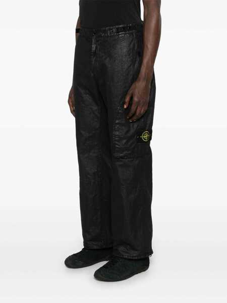 Pantaloni Stone Island Stone Island Trousers Black Barbati (BM 17990274) 3