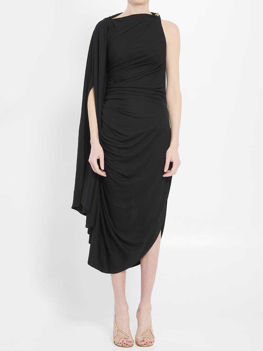 Rochii Bottega Veneta Draped Dress Black Femei (BM 17990295) 1