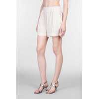 Pantaloni casual 120% LINO Dama - Pantaloni casual 120 LINO 120 Lino Shorts Beige Femei (BM 17990337) - B-mall.ro