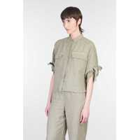 Camasi 120% LINO Dama - Camasi 120 LINO 120 Lino Shirt GREEN Femei (BM 17990559) - B-mall.ro