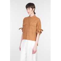 Camasi 120% LINO Dama - Camasi 120 LINO 120 Lino Shirt BROWN Femei (BM 17990562) - B-mall.ro