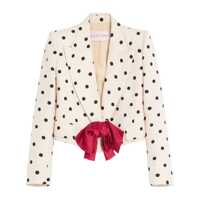 Geci Valentino Garavani Shantung Jacket With Pludepois Prin Femei