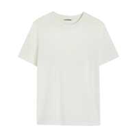 Tricouri White Crewneck T-Shirt With Logo Patch Applied On The Back In Cotton Woman Femei