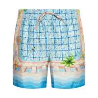 Pantaloni Casablanca Printed Silk Shorts Barbati