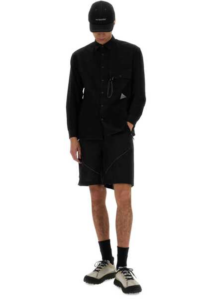 Pantaloni scurti AND WANDER Nylon Shorts BLACK Barbati (BM 17991910) 2