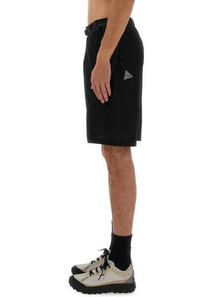 Pantaloni scurti AND WANDER Nylon Shorts BLACK Barbati (BM 17991910) 4