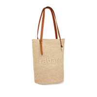 Genti de mana RABANNE Dama - Genti de mana RABANNE Rabanne Bucket Bag In Raffia With Embossed Logo Beige Femei (BM 17993043) - B-mall.ro