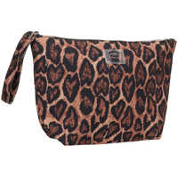 Genti plic Dama - Genti plic Fuck Animal print maxi clutch bag Brown Femei (BM 17993335) - B-mall.ro