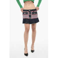 Fuste casual Double Fabric Miniskirt With Pleates Femei