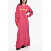 Rochii lungi Sweat Maxi Dress With Contrast Logo Femei
