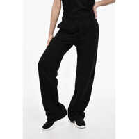 Pantaloni de trening High-Waisted Brushed Cotton Joggers Femei