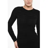 Rochii scurte DSQUARED2 Dama - Rochii scurte DSQUARED2 Draped Bodycon Dress Black Femei (BM 17993446) - B-mall.ro