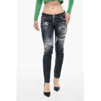 Blugi drepti Regular Fit Distressed Jeans Femei