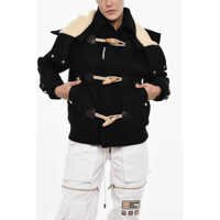 Jachete Virgin Wool And Nylon Jacket With Frog Closure Femei