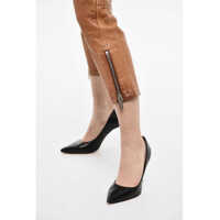 Pantaloni casual DSQUARED2 Dama - Pantaloni casual DSQUARED2 Leather Pants With Side Pockets Brown Femei (BM 17993719) - B-mall.ro