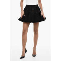 Fuste scurte Sheer Flared Miniskirt Femei