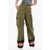 DSQUARED2 High-Waisted Cargo Pants With Satin Hem Green