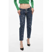 Blugi drepti DSQUARED2 Vintage Effect Regular Fit Jeans