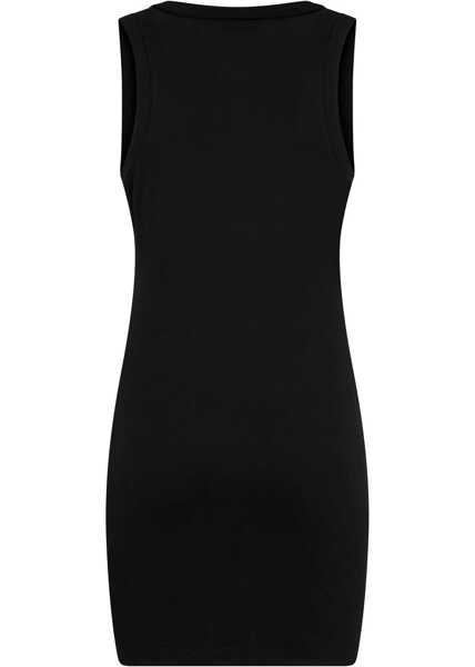 Rochii scurte DSQUARED2 Sleeveless Cotton Dress With Sheer Logo Black Femei (BM 17993827) 2