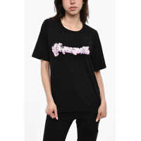 Tricouri Short Sleeved T-Shirt With Vintage Effect Print Femei