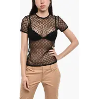 Bluze Sequined Sheer Top Femei