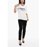 Tricouri DSQUARED2 Dama - Tricouri DSQUARED2 Crewneck Cherry Printed T-Shirt White Femei (BM 17994073) - B-mall.ro