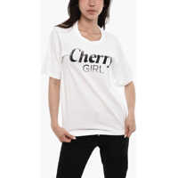 Tricouri Crewneck Cherry Printed T-Shirt Femei