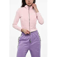 Bluze de trening Brushed Cotton Cropped Zipped Sweatshirt Femei