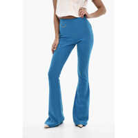 Pantaloni office High Waist Boot Cut Pants With Chain Femei